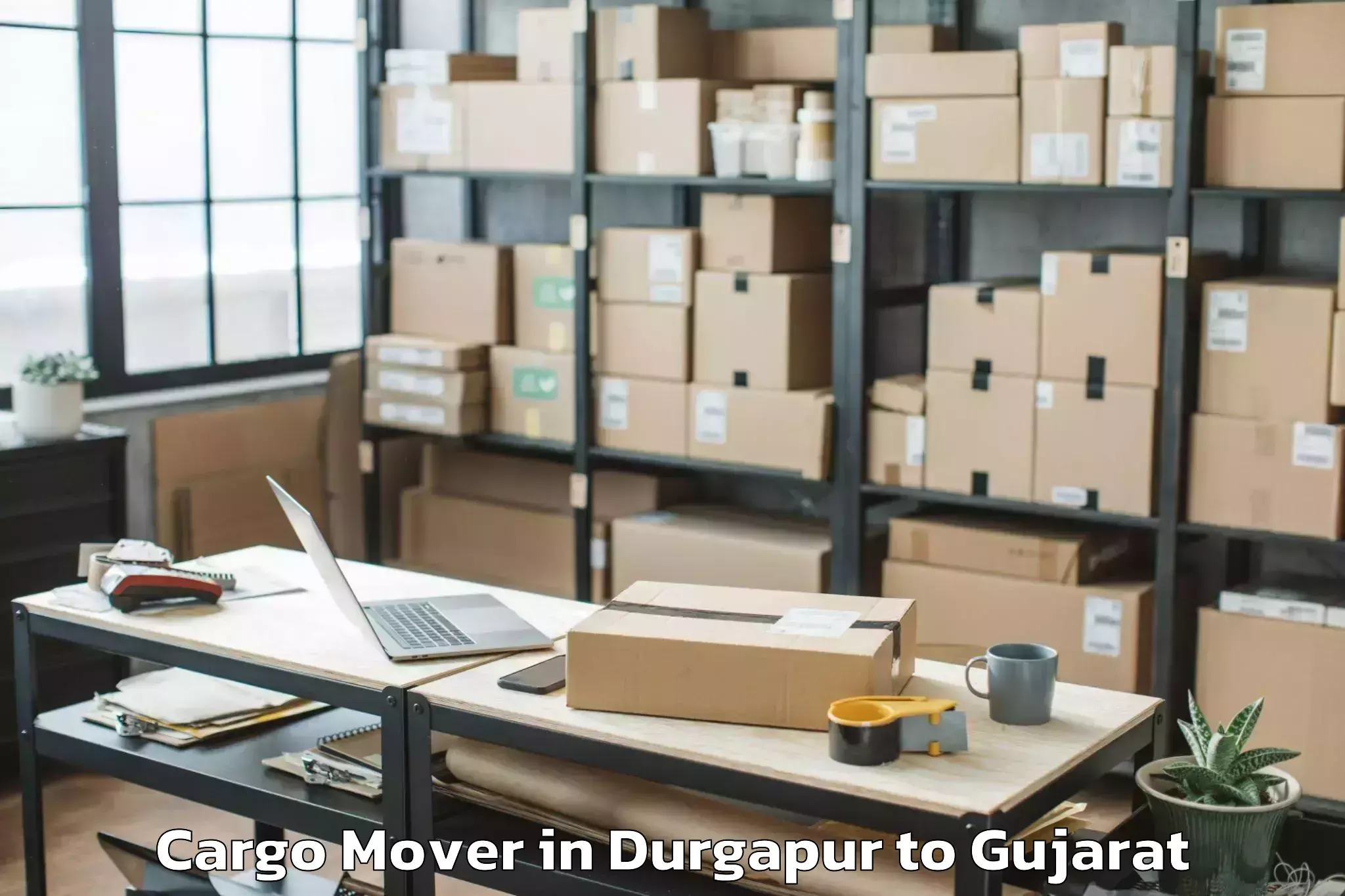 Affordable Durgapur to Keshod Airport Ixk Cargo Mover